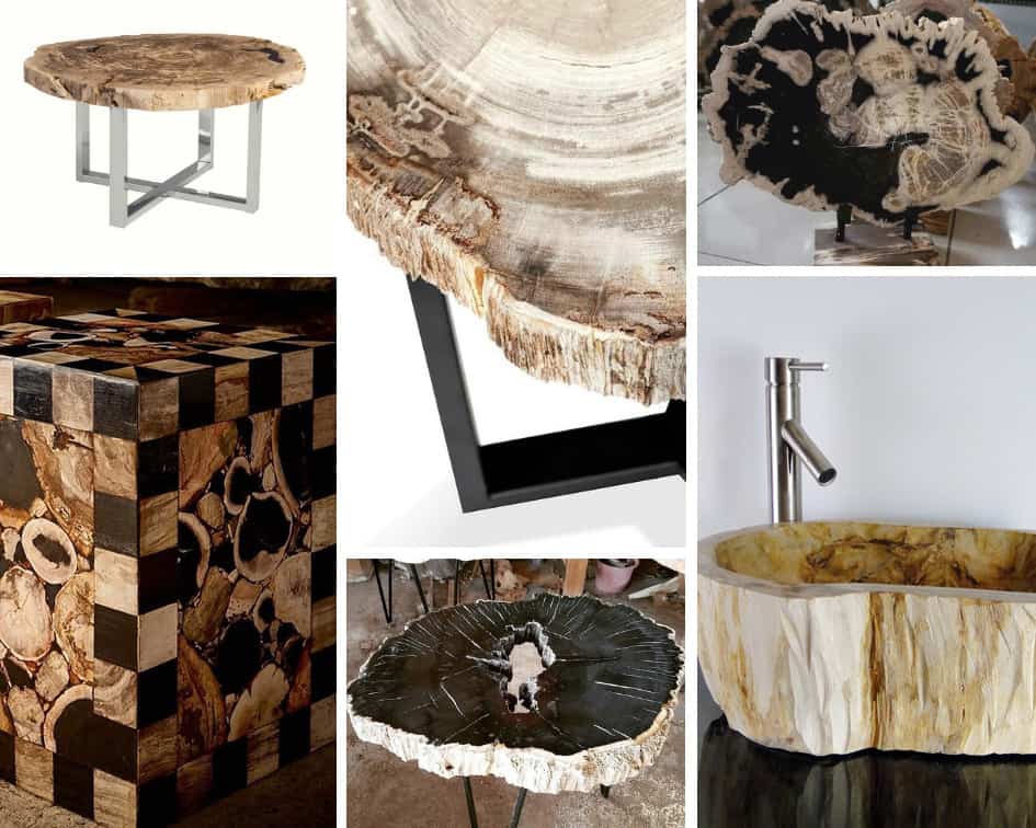 material petrified wood fossil wood manufacturers furniture handicrafts lighting Indonesia Bali Java