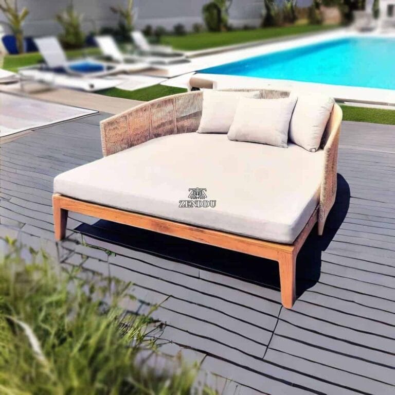 Teak Daybeds Outdoor Pool Beach Furniture Hotel Manufacturers Wholesale Export Trade Suppliers Bali Java Indonesia 3