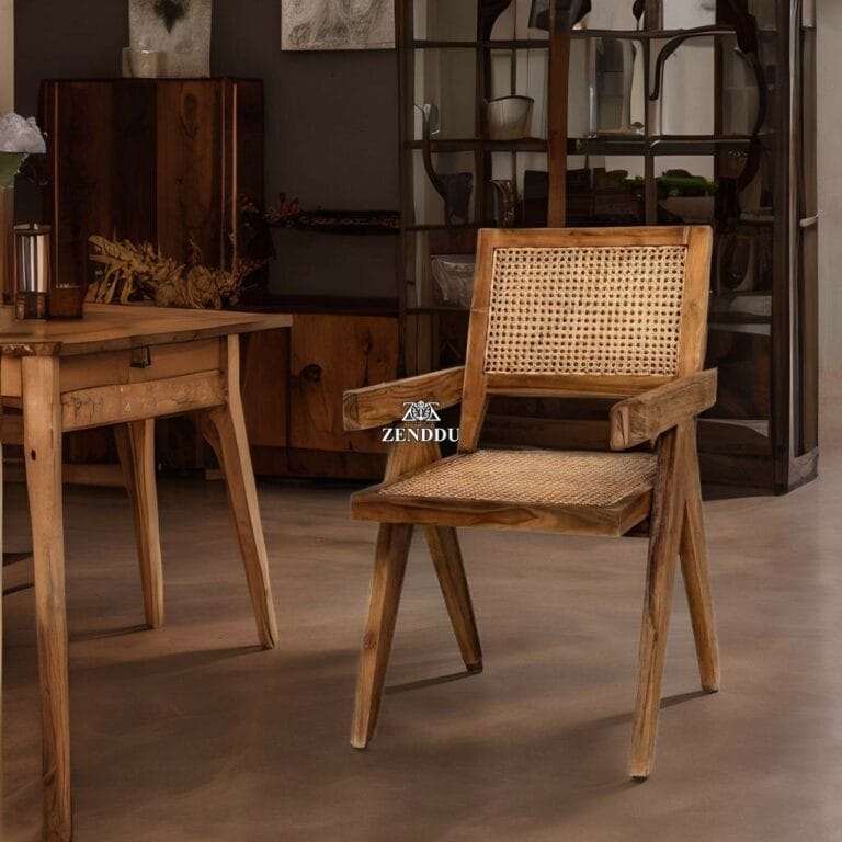 Teak Rattan Dining Chair Dining Furniture Manufacturers Wholesale Export Bali Java Indonesia